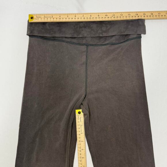 Victorias Secret Grey Cotton Fold Over Low Rise Flared Leggings Size Medium - Picture 4 of 7
